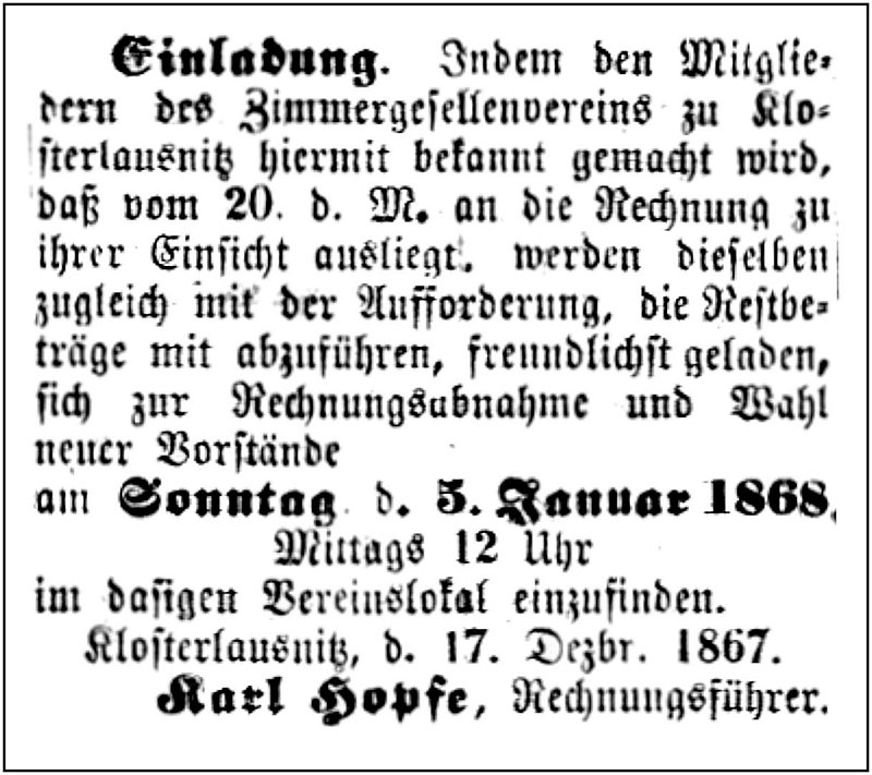 1867-12-17 Kl Zimmergesellenverein